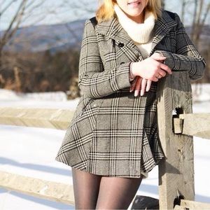 Women's Double-Breasted Belted Walker Coat